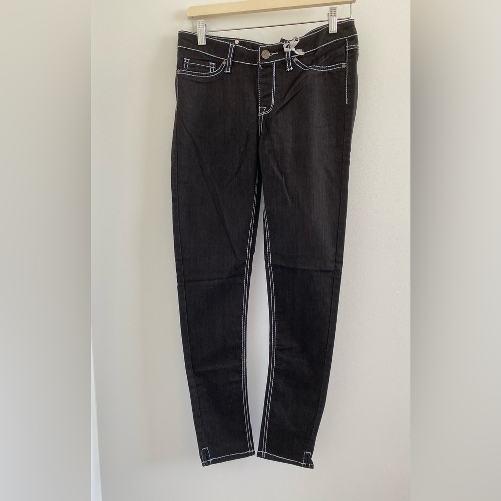 Red Rivet Black Bootified Stretch Pull On “Jean” Leggings Size M New With Tag